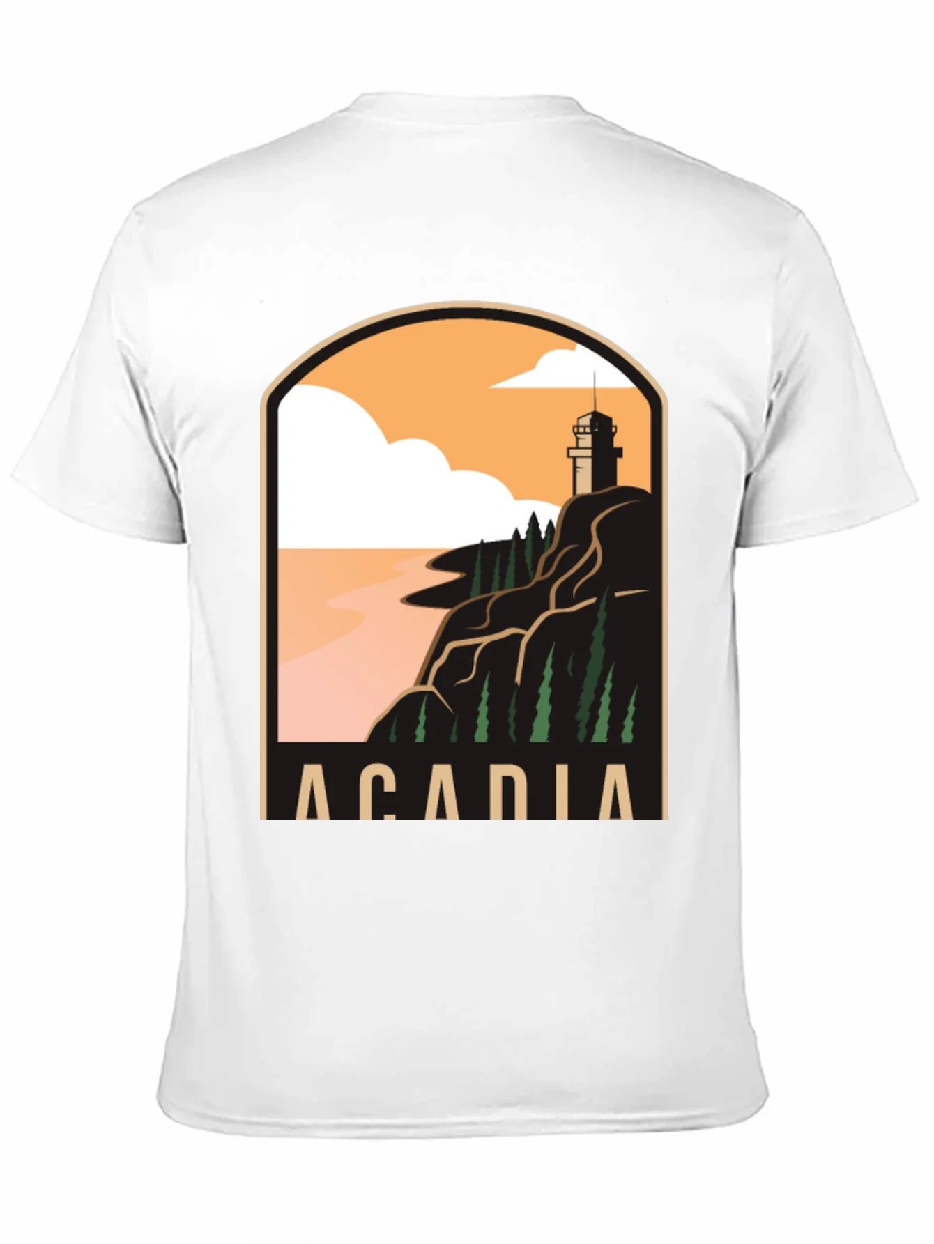 Acadia National Park T-Shirt - Coastal Lighthouse Graphic Tee