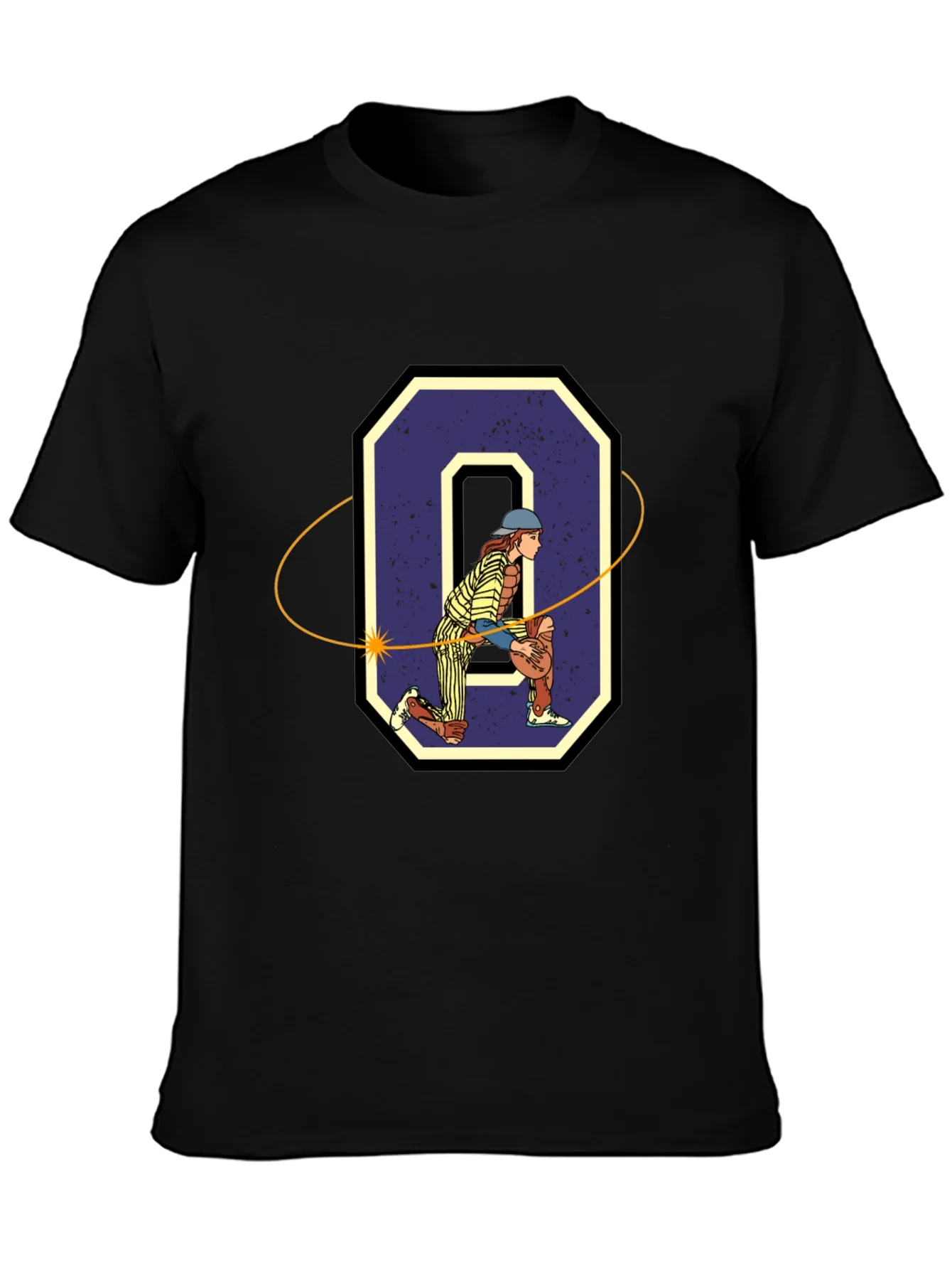 Baseball Catcher O Graphic T-Shirt